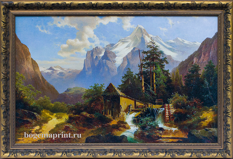 картина горный пейзаж